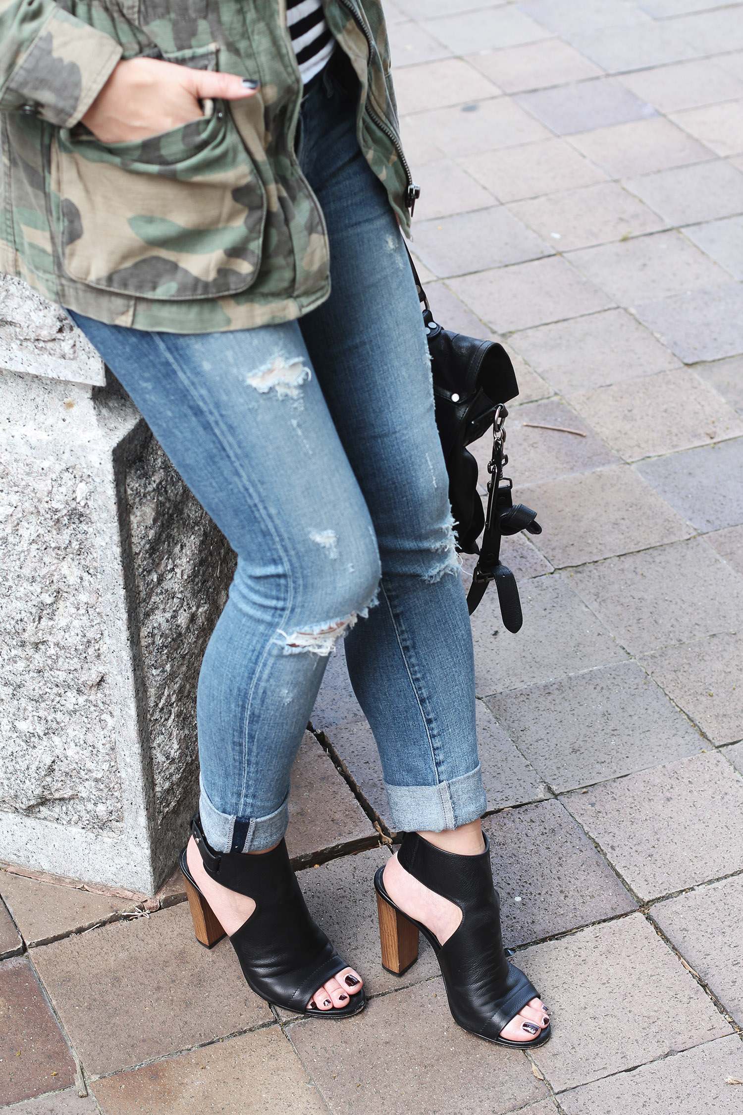 Vince Addie Booties, Camo Jacket