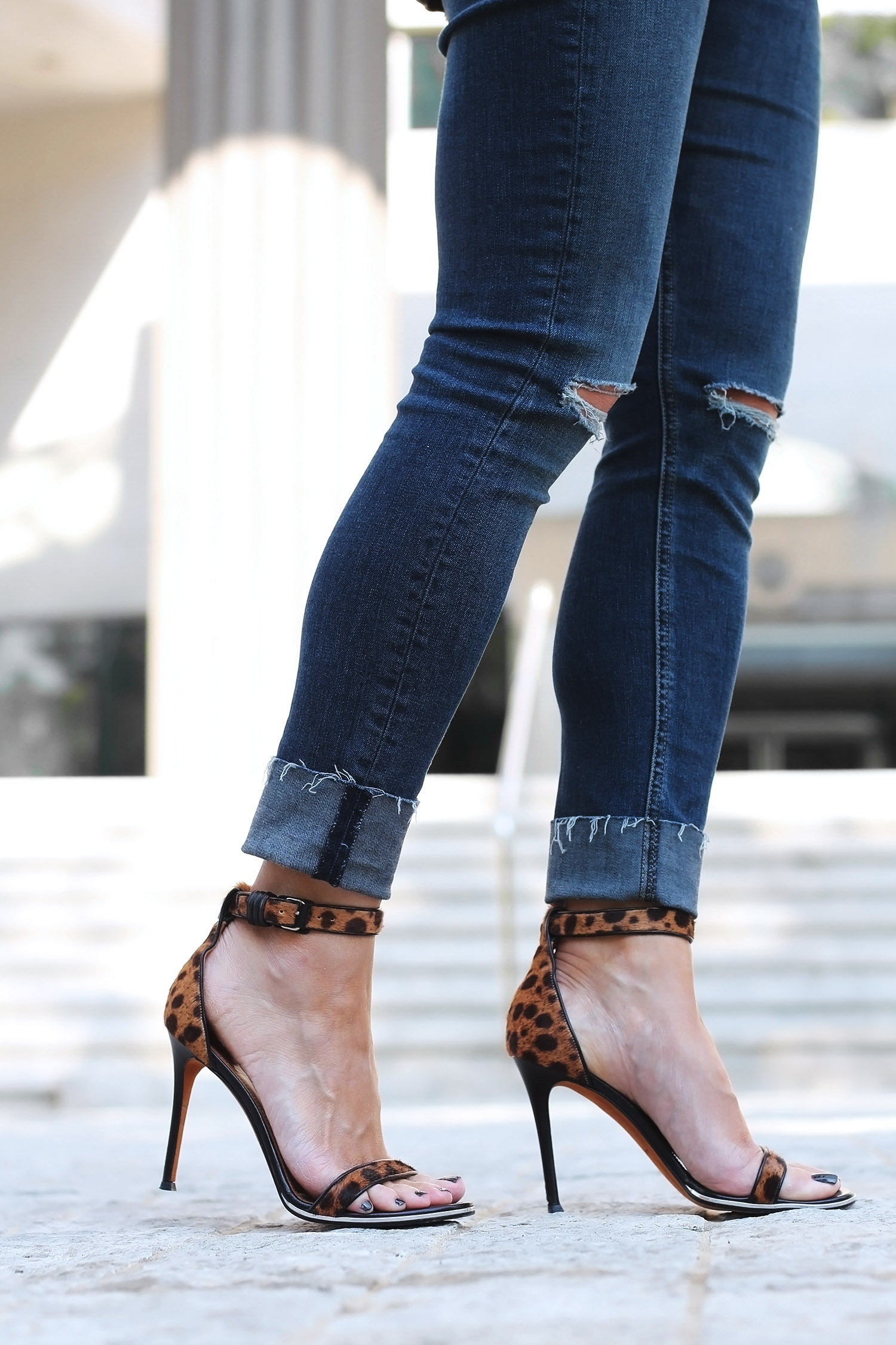 Givenchy Nadia Sandals, Leopard Print Sandals