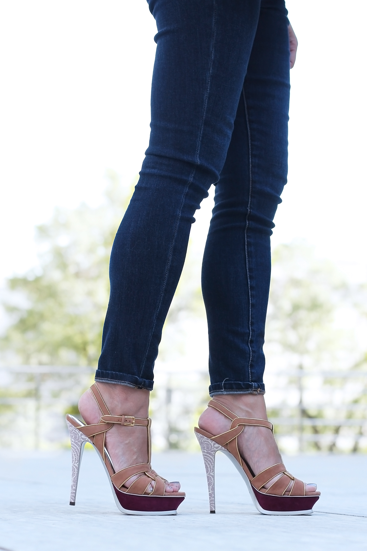 YSL Tribute Sandals, Saint Laurent Heels