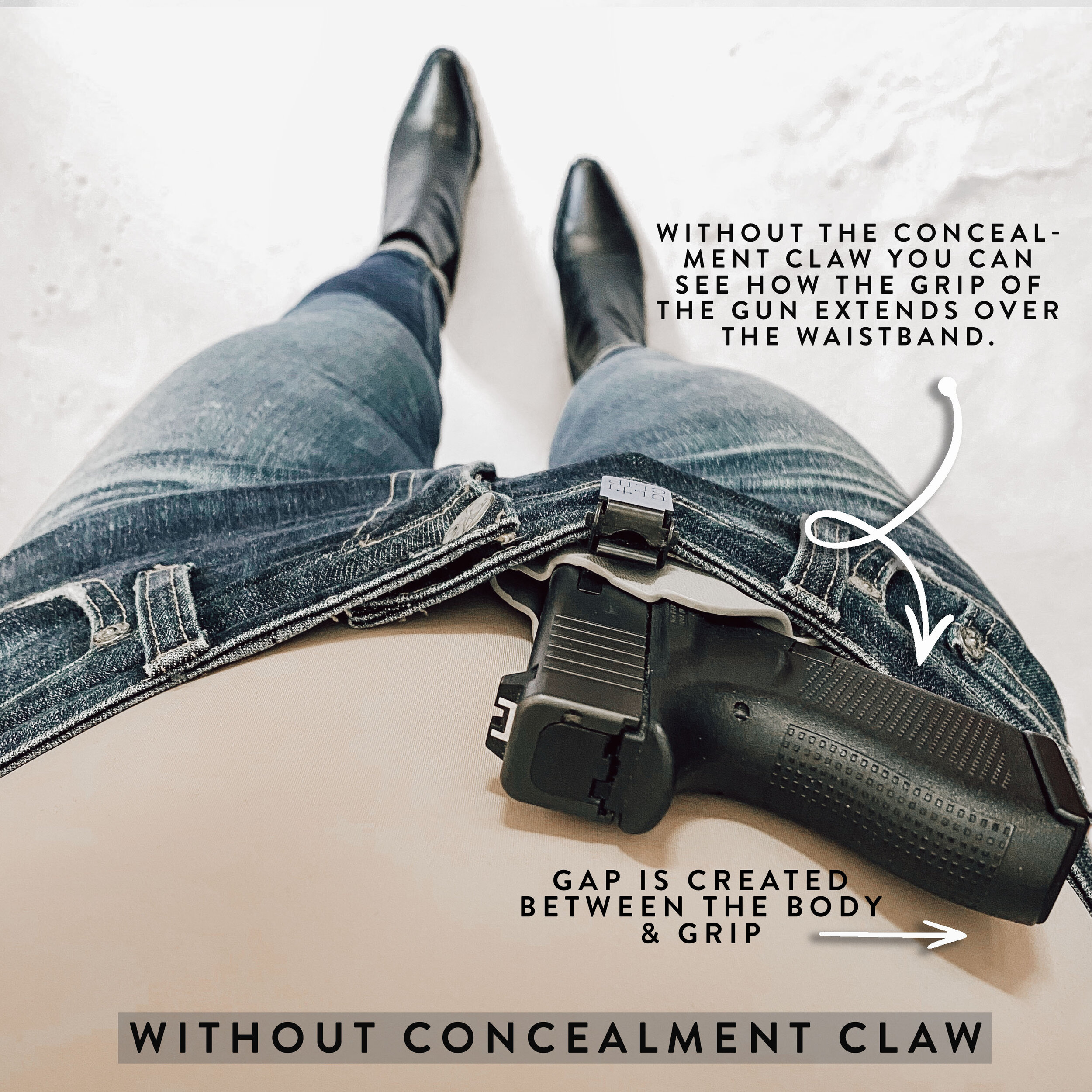 Concealment Claw; Concealment Wing for Holster