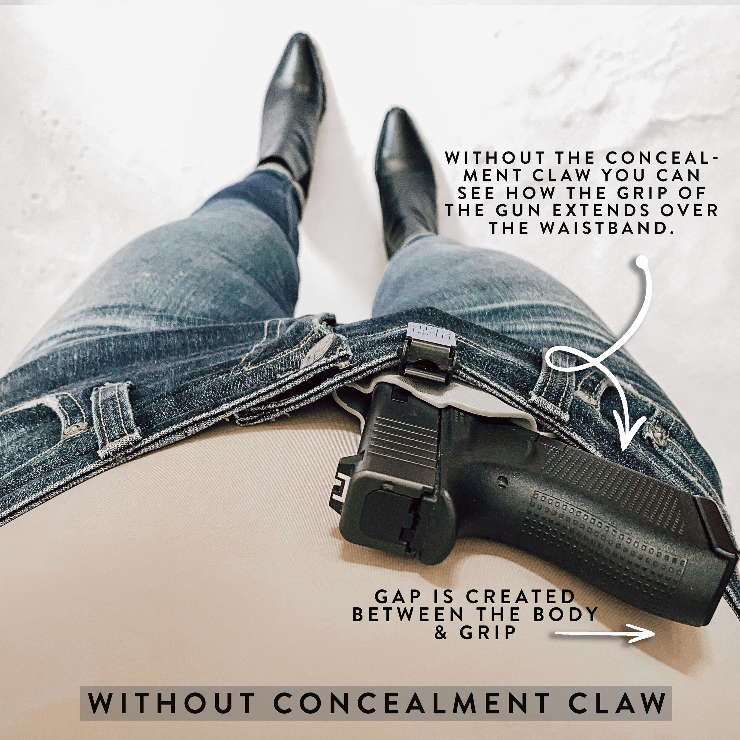 How To Reduce Concealed Carry Printing with a Concealment Claw