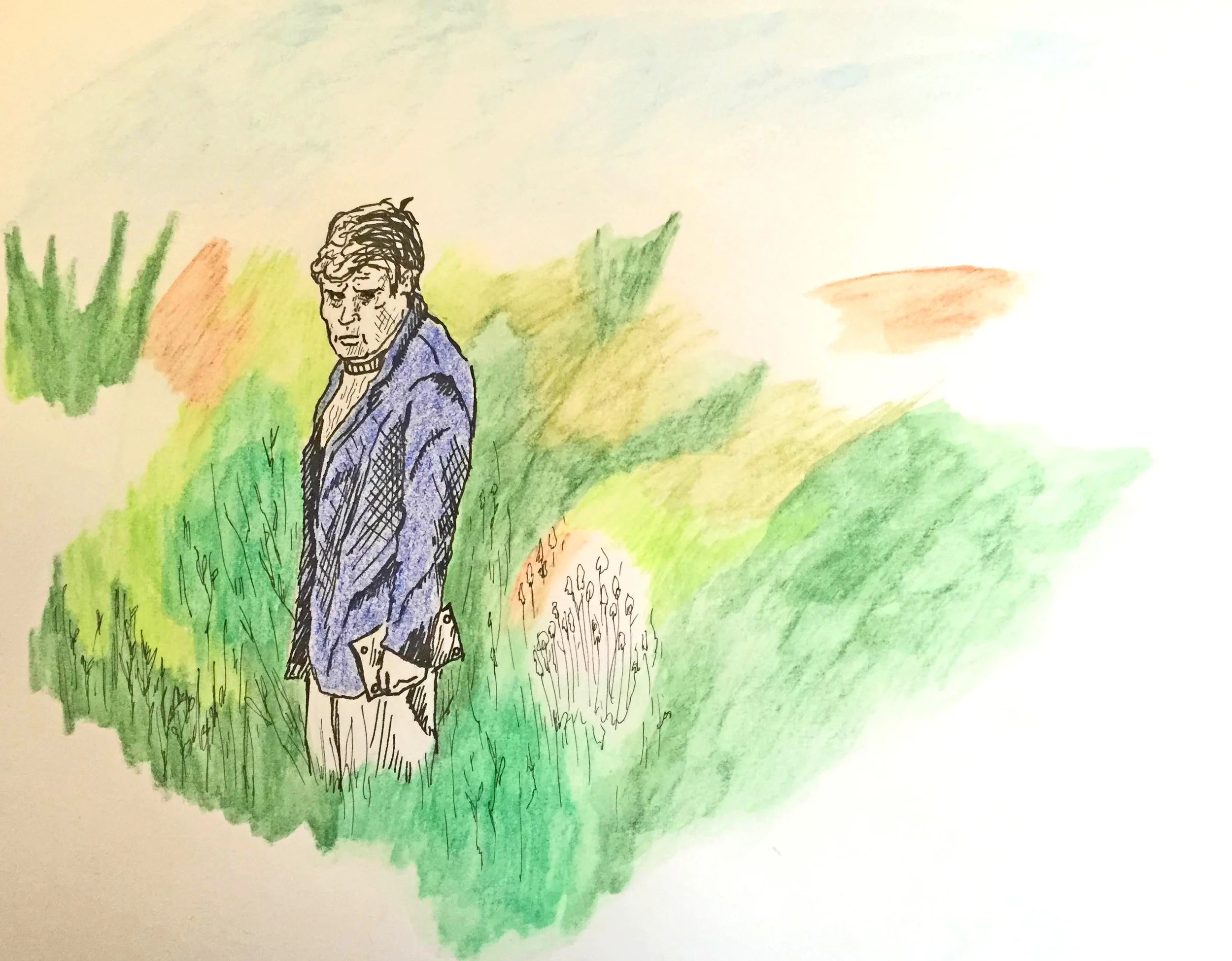 Solaris (Pen & Ink, Watercolor Pencils 2016)