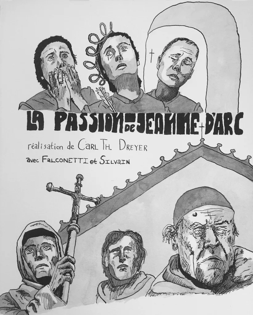 The Passion of Joanne of Arc (2017, Pen & Ink, Ink Wash)