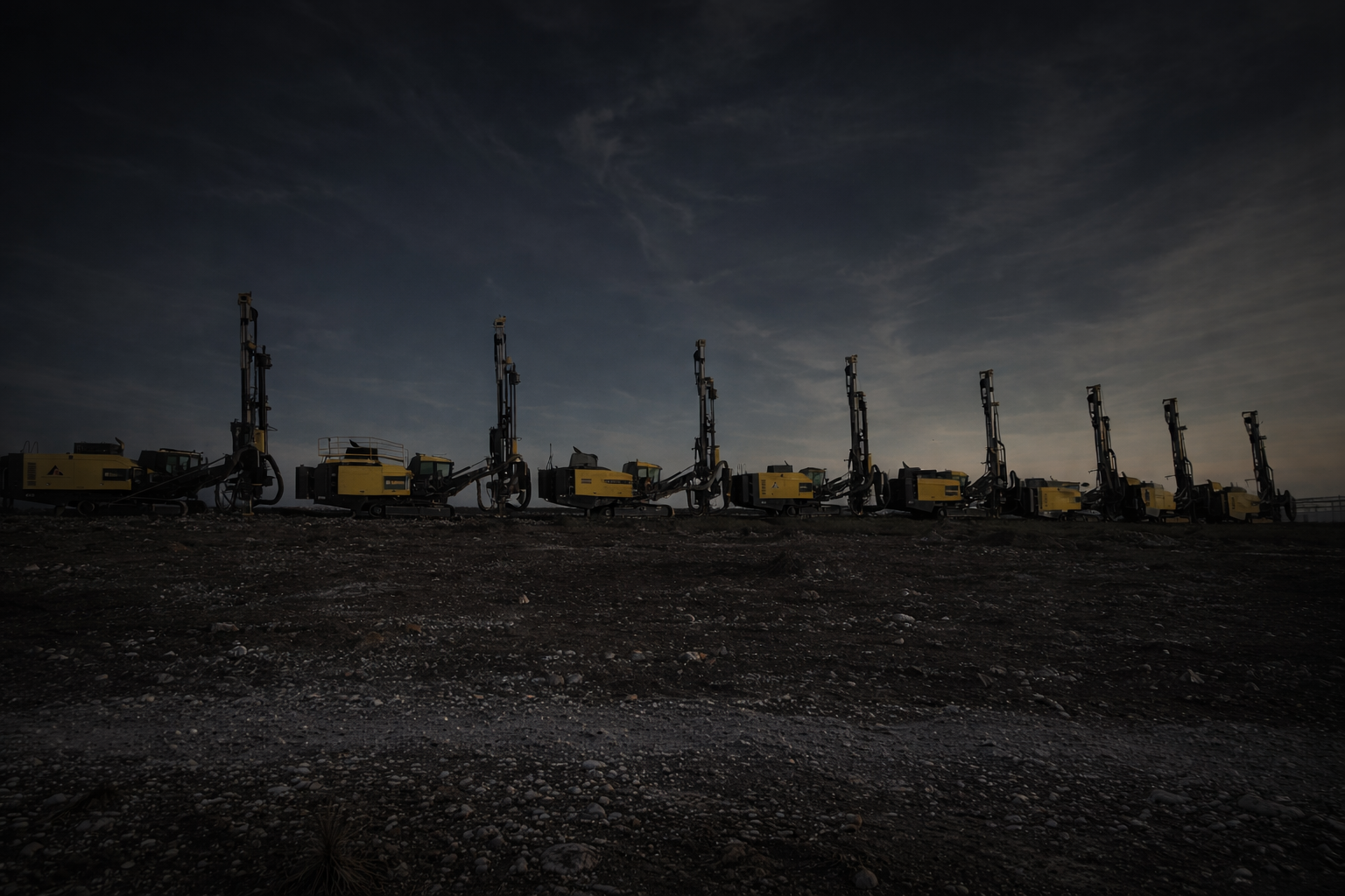 StrataIQ DTH Rock Drill Fleet Utility Scale Solar PreDrilling.png