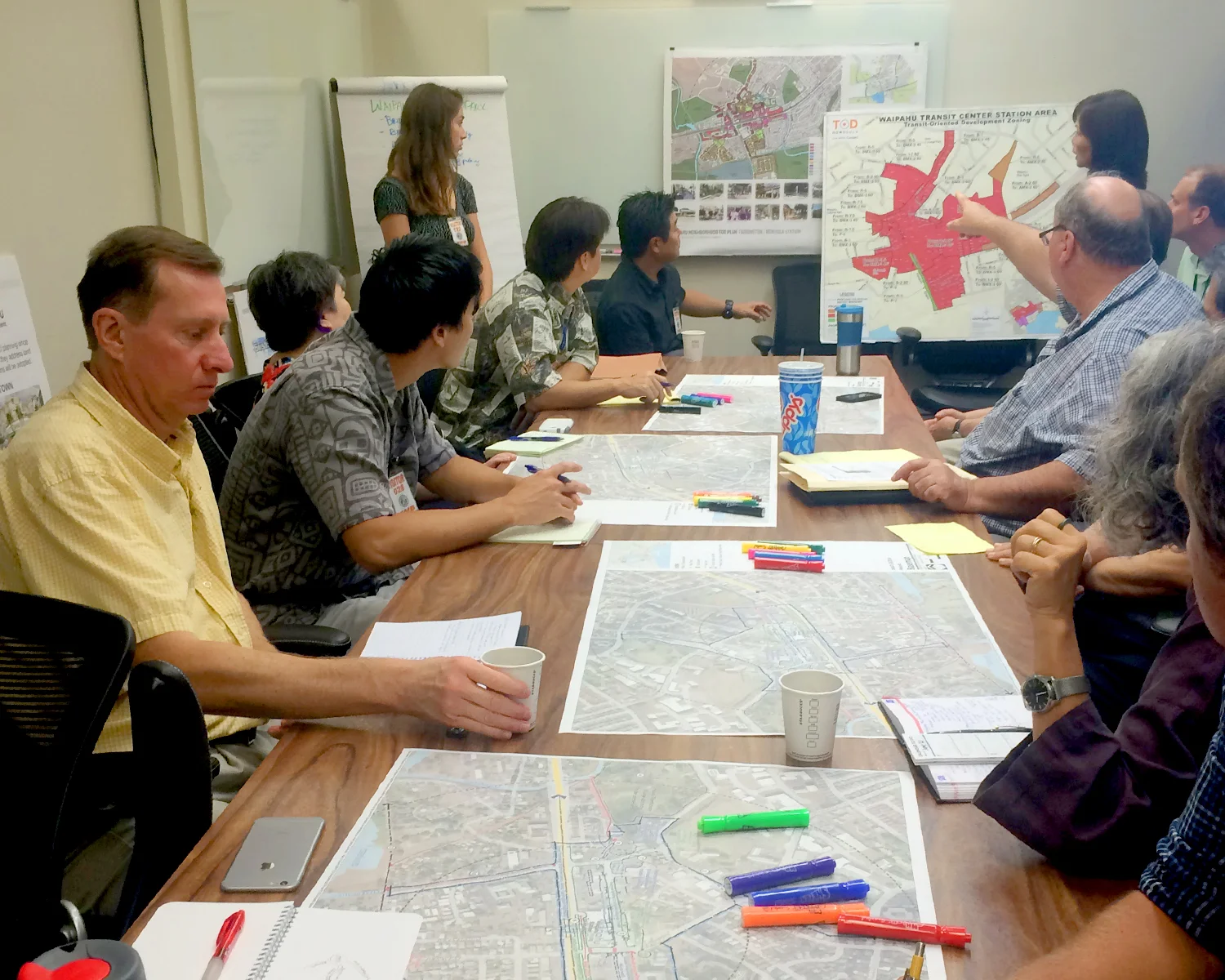 Waipahu TOD Action Plan Charrette meeting.