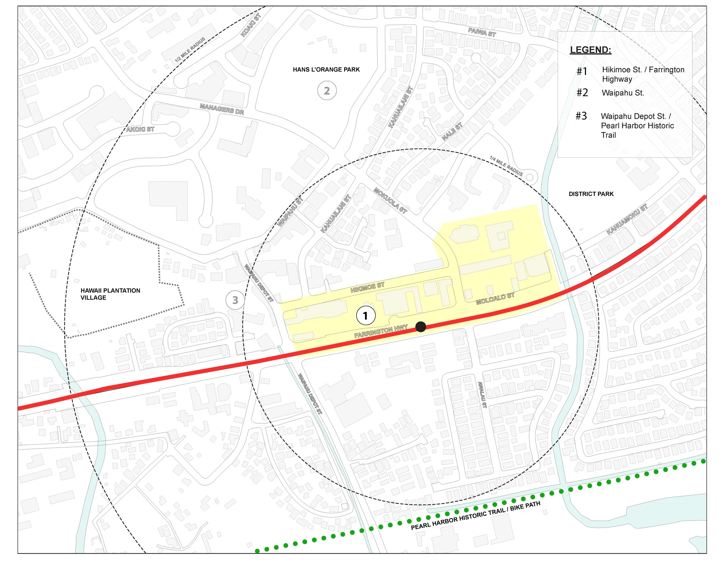 Zone 1 was a curation of facade improvements and the implementation of multi-use shared lanes for bike riders and pedestrians. The vision for this area was to have an interactive space for pedestrians to use.