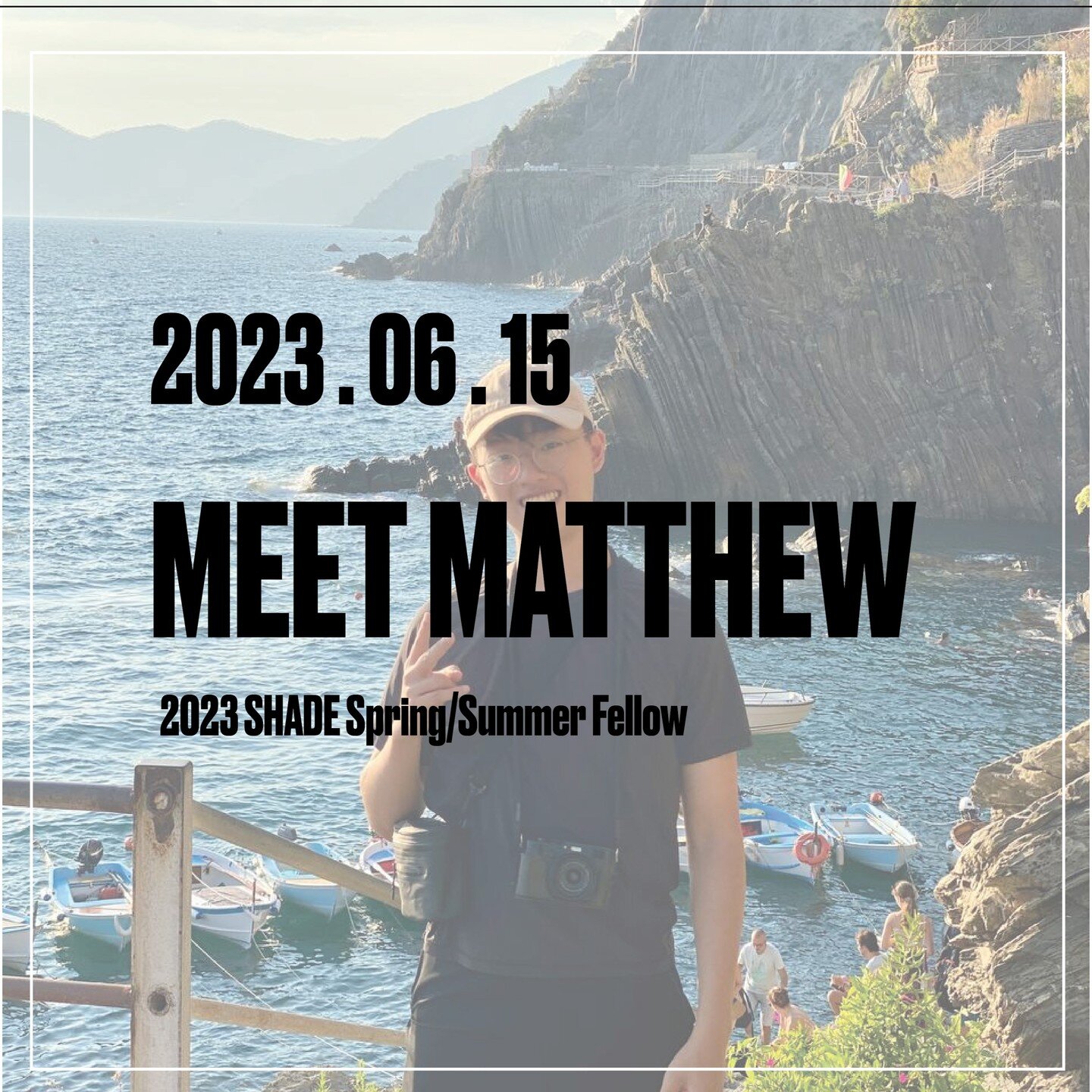 Meet Matthew
2023 Spring/Summer Fellow

Hi! I am Matthew Goh from Singapore, studying Architecture at the National University of Singapore. I have been exploring avenues to deliver design to the general public and that has led me to be curious about 