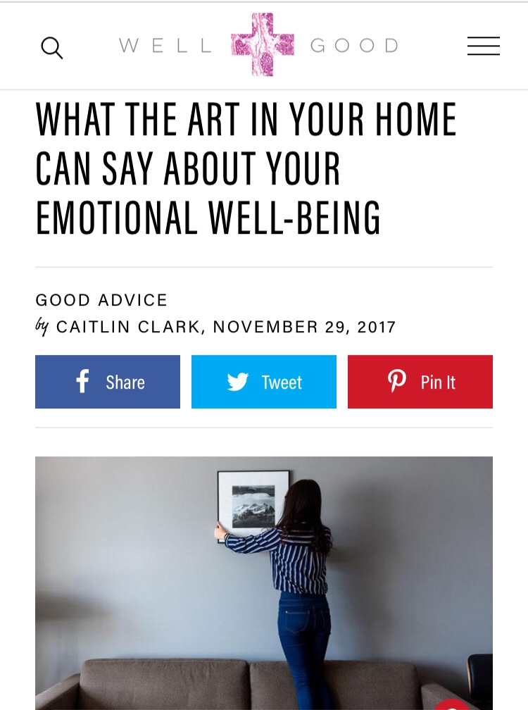 Well + Good: What Your Art Says