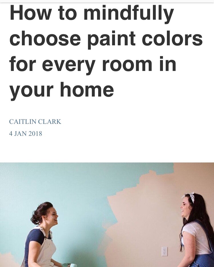 Well + Good: How To Mindfully Pick Paint Colors