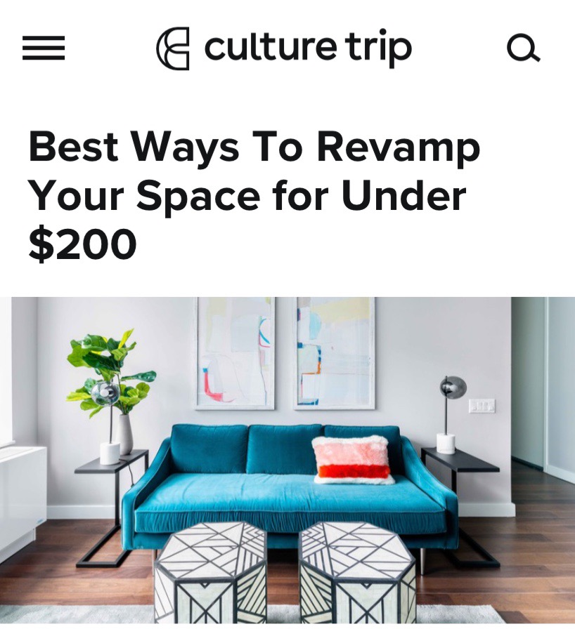 Culture Trip: Revamp Your Space on a Budget