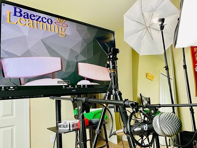 @xjimconnorsx was putting his sound mastery skills to use at the A1A Beachfront Studios while @thehrladyllc and @rickybhr worked on @baezcolearn &lsquo;s first free webinar series! Video coming soon! #hrtalk #hrtribe @hrtalkpodcast