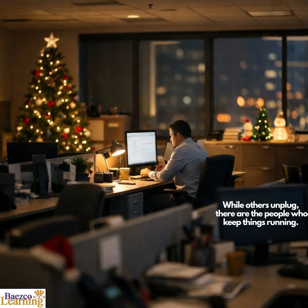 Some of you are working this week; that weird stretch between Christmas and New Year&rsquo;s.

Inbox is quiet.

 Meetings magically vanish.

 Half the office is &ldquo;back in January.&rdquo;

And there you are.

Logging in.

 Covering gaps and keepi