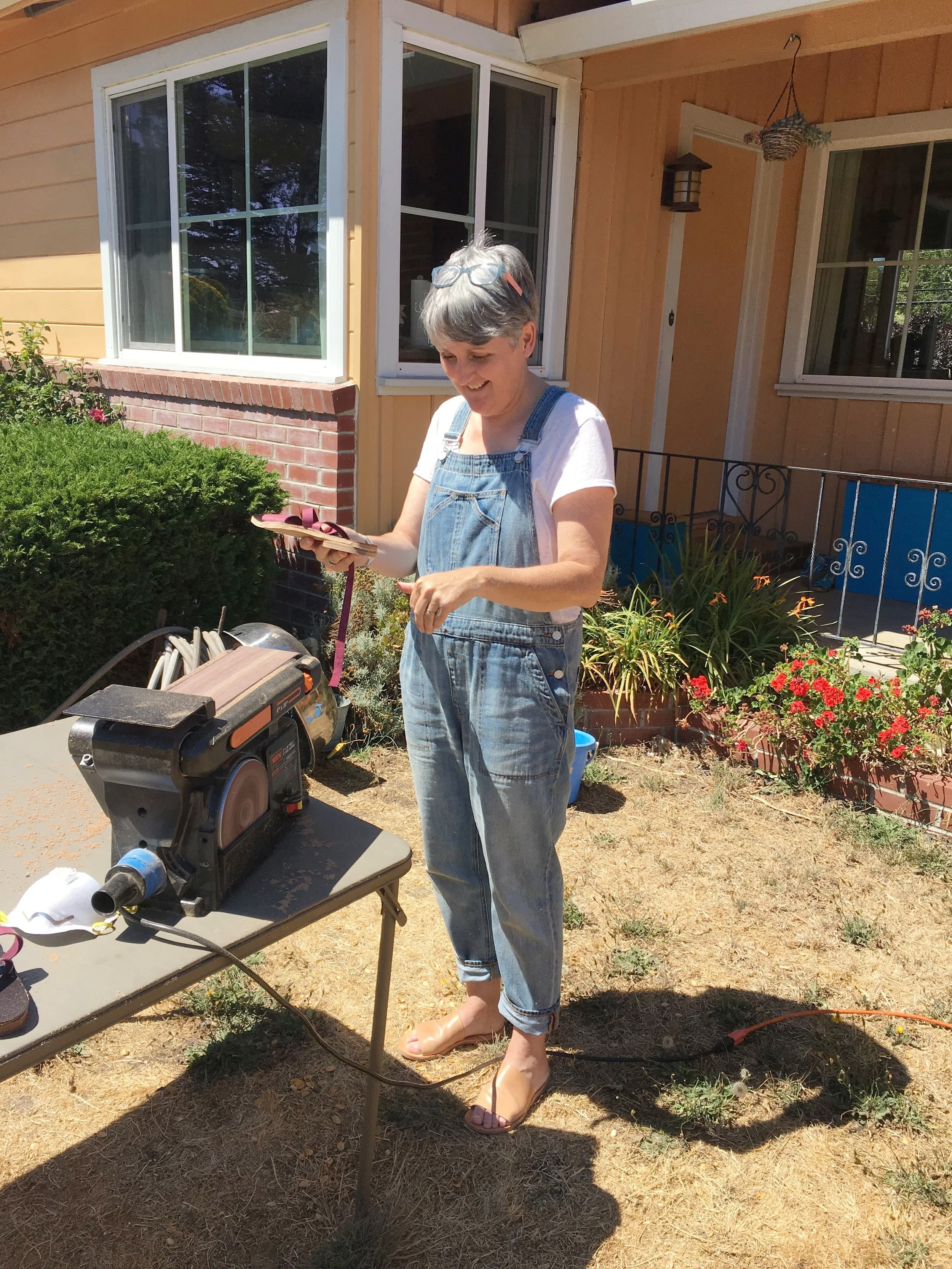   Sandal Making at Terry's house / Santa Cruz, CA / 2017  