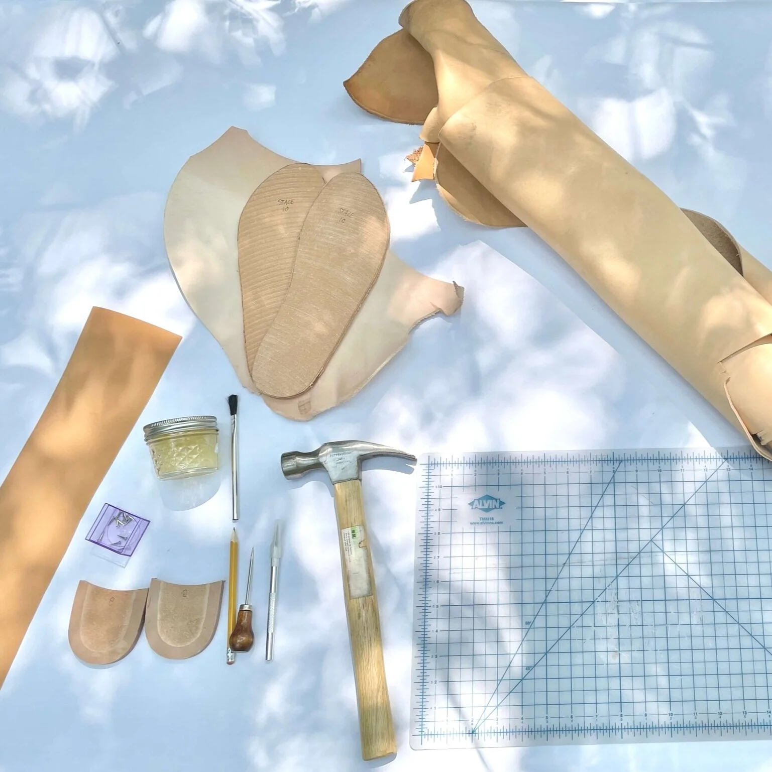 Some of the Tools &amp; Materials we use in Sandal Making