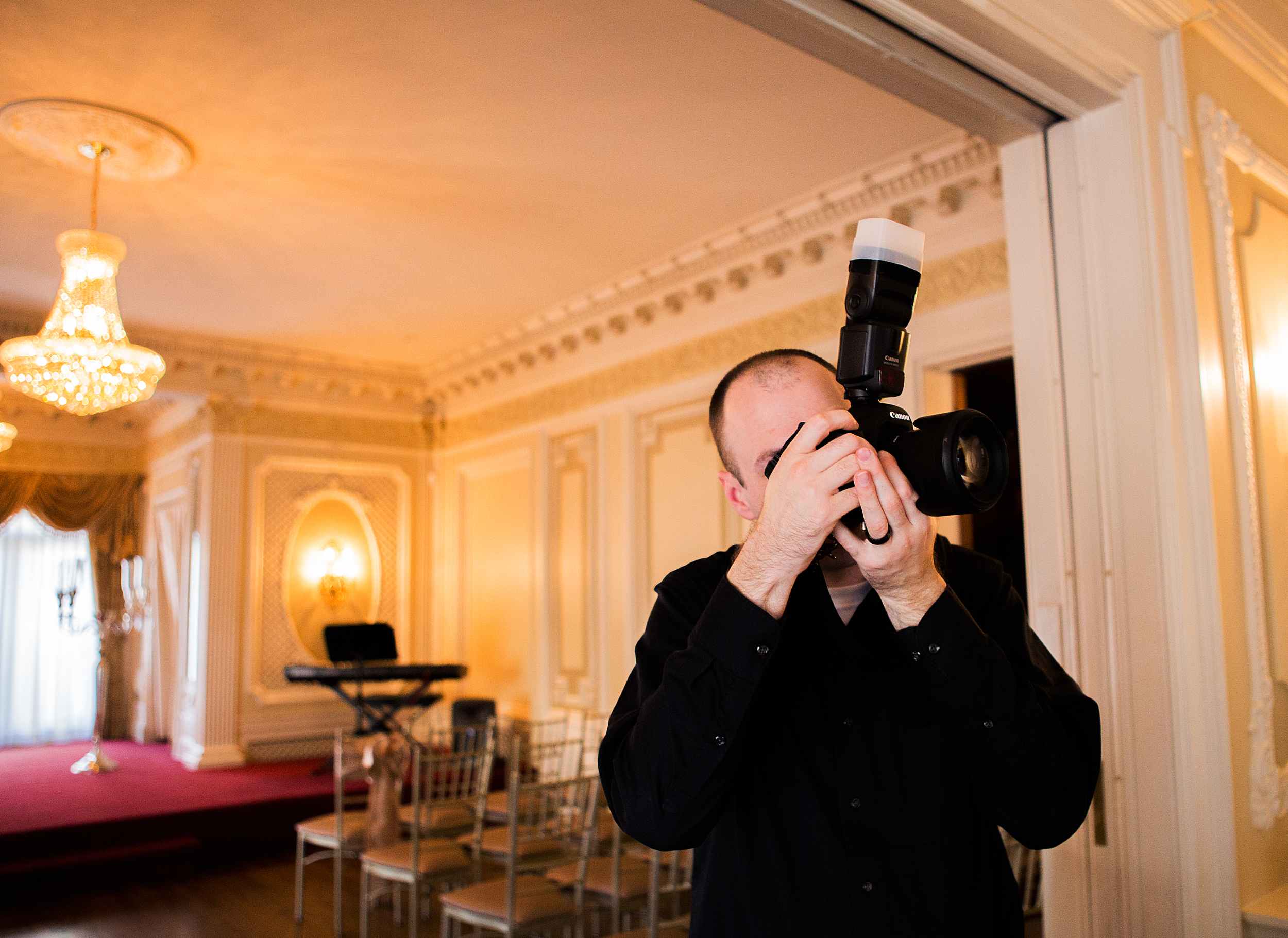  Phillip photographing a wedding - February 2016