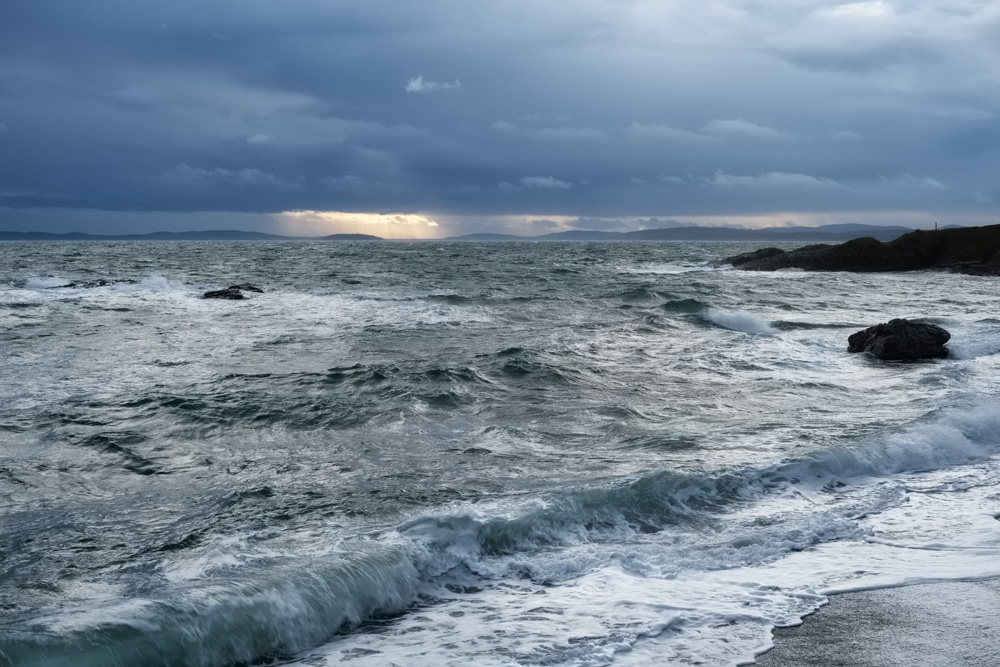 Stormy seas, Brooks Point