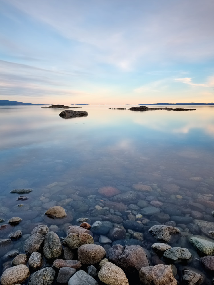 Stone sea sky