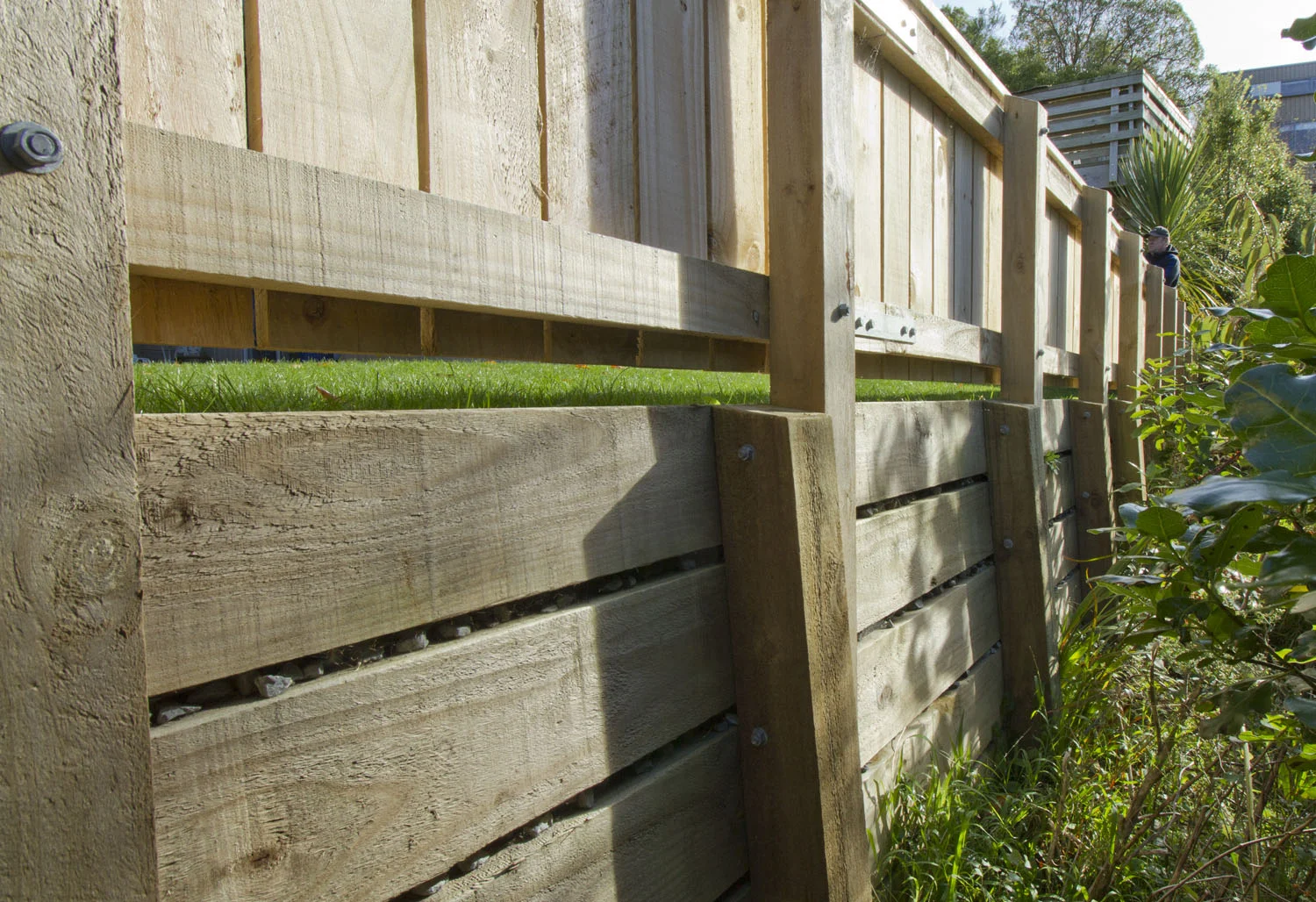  3.4 Completed retaining wall 