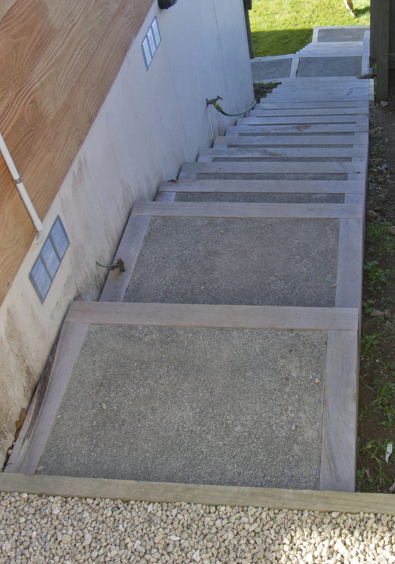  11.3 Completed exposed aggregate steps 