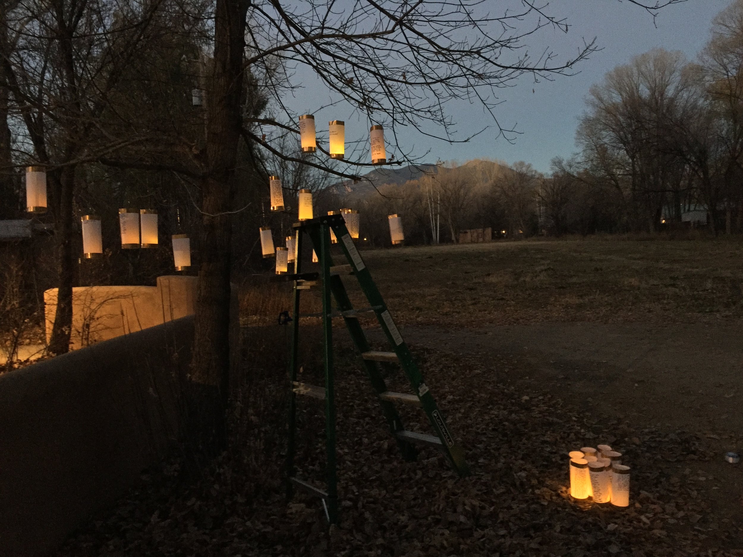 Lanterns for Peace Installation at the Helene Wurlitzer Foundation