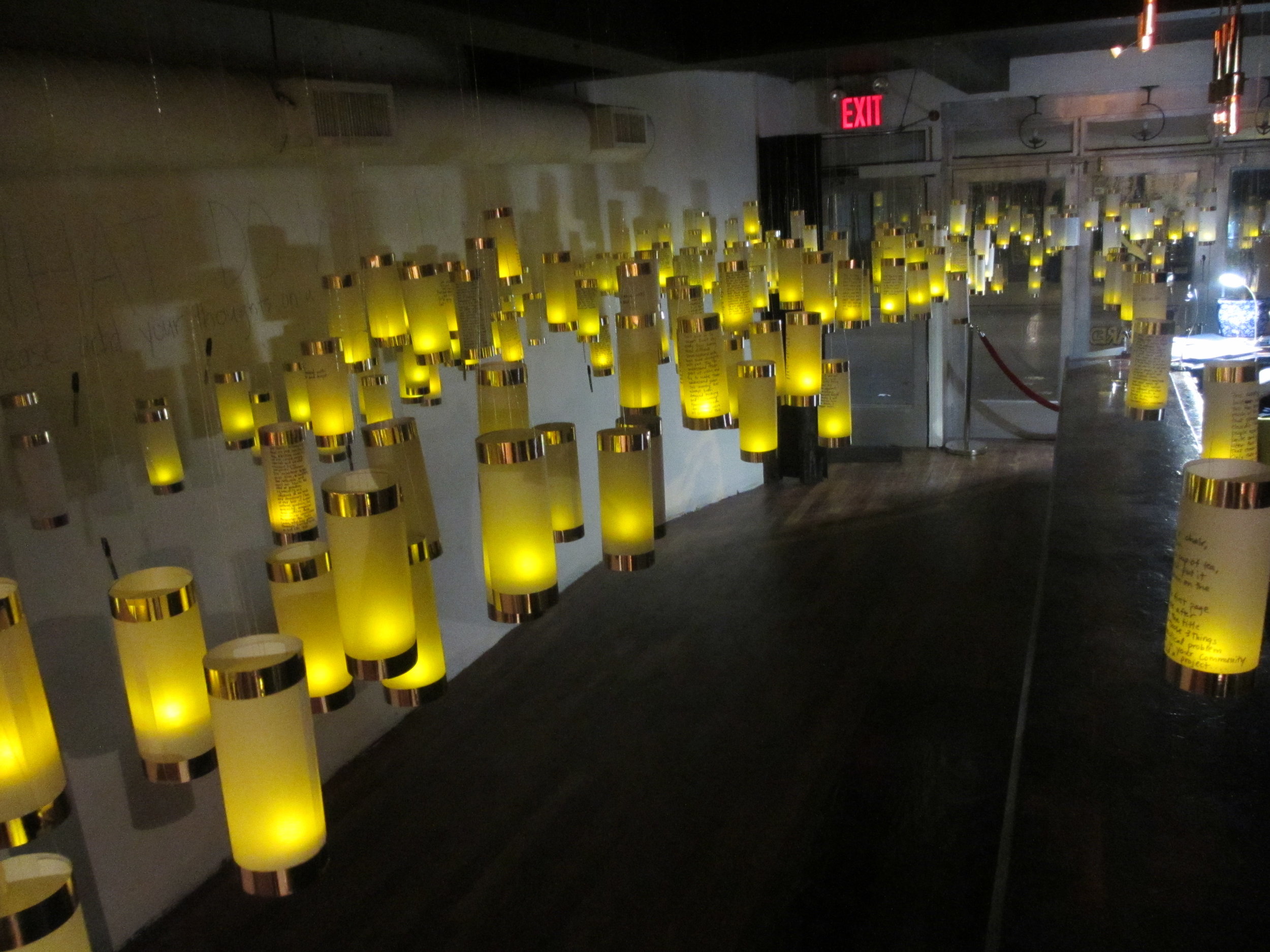 Lanterns for Peace at 3-Squared Gallery