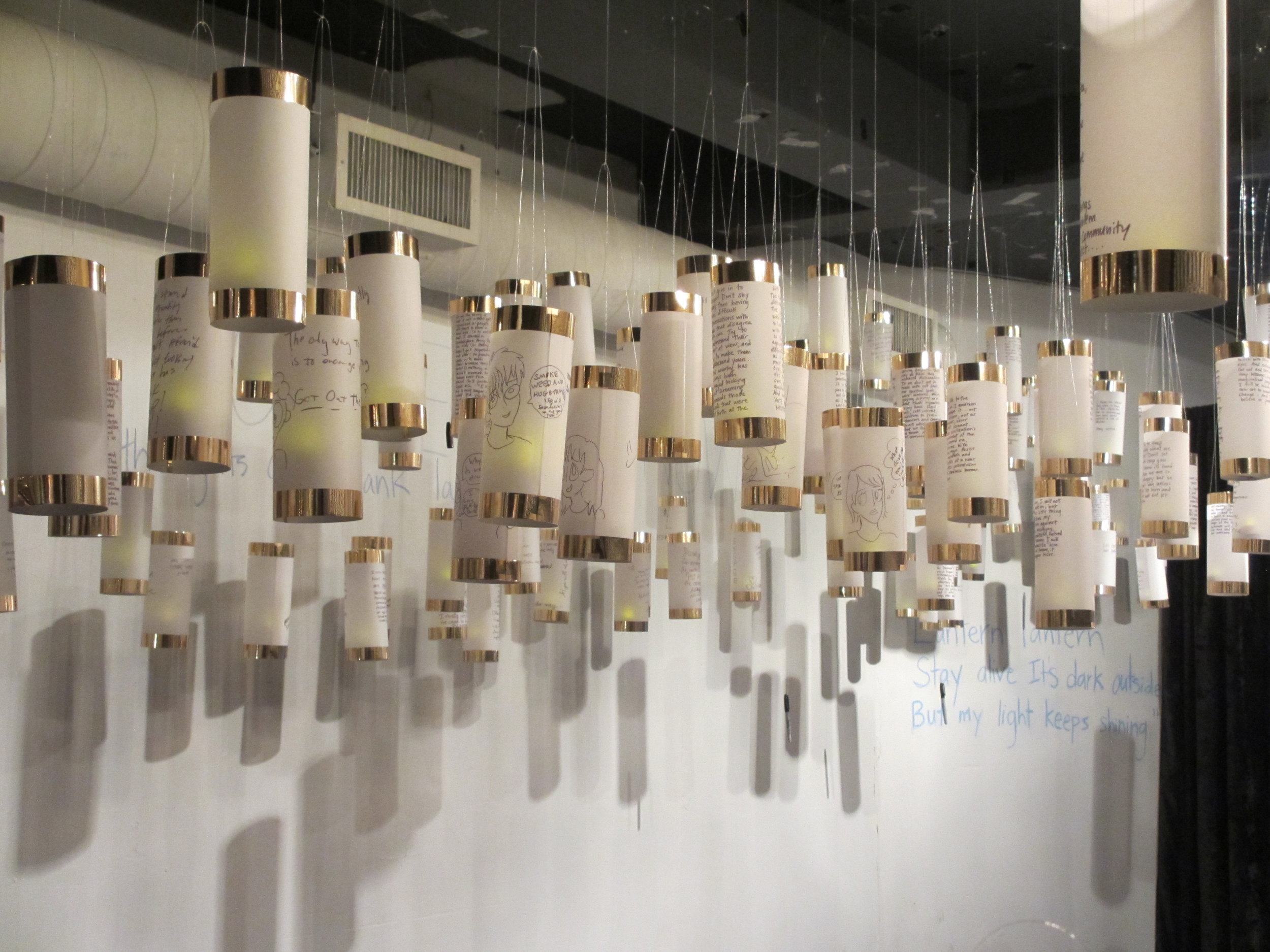 Lanterns for Peace at 3-Squared Gallery