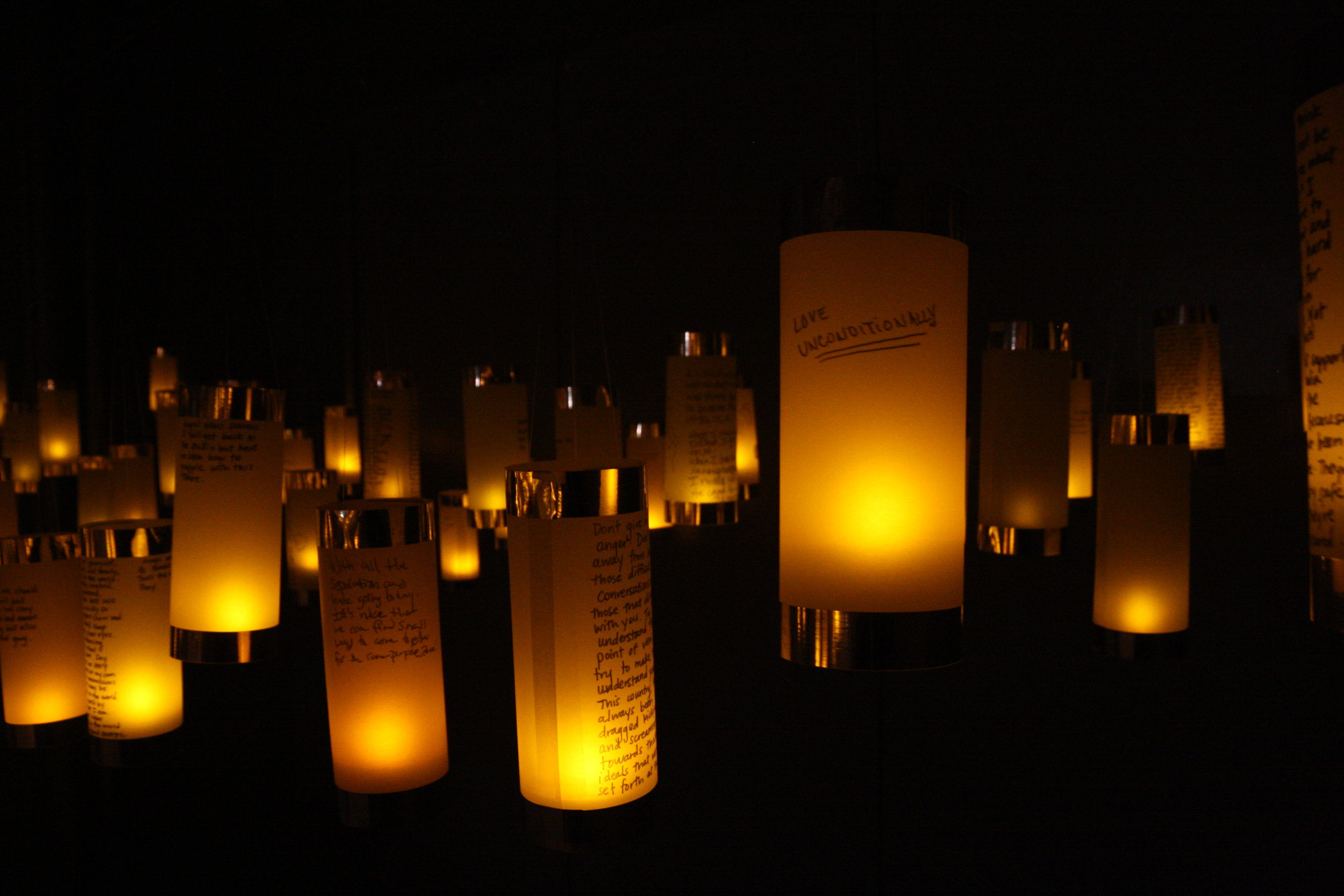 Lanterns for Peace at Five Myles Gallery