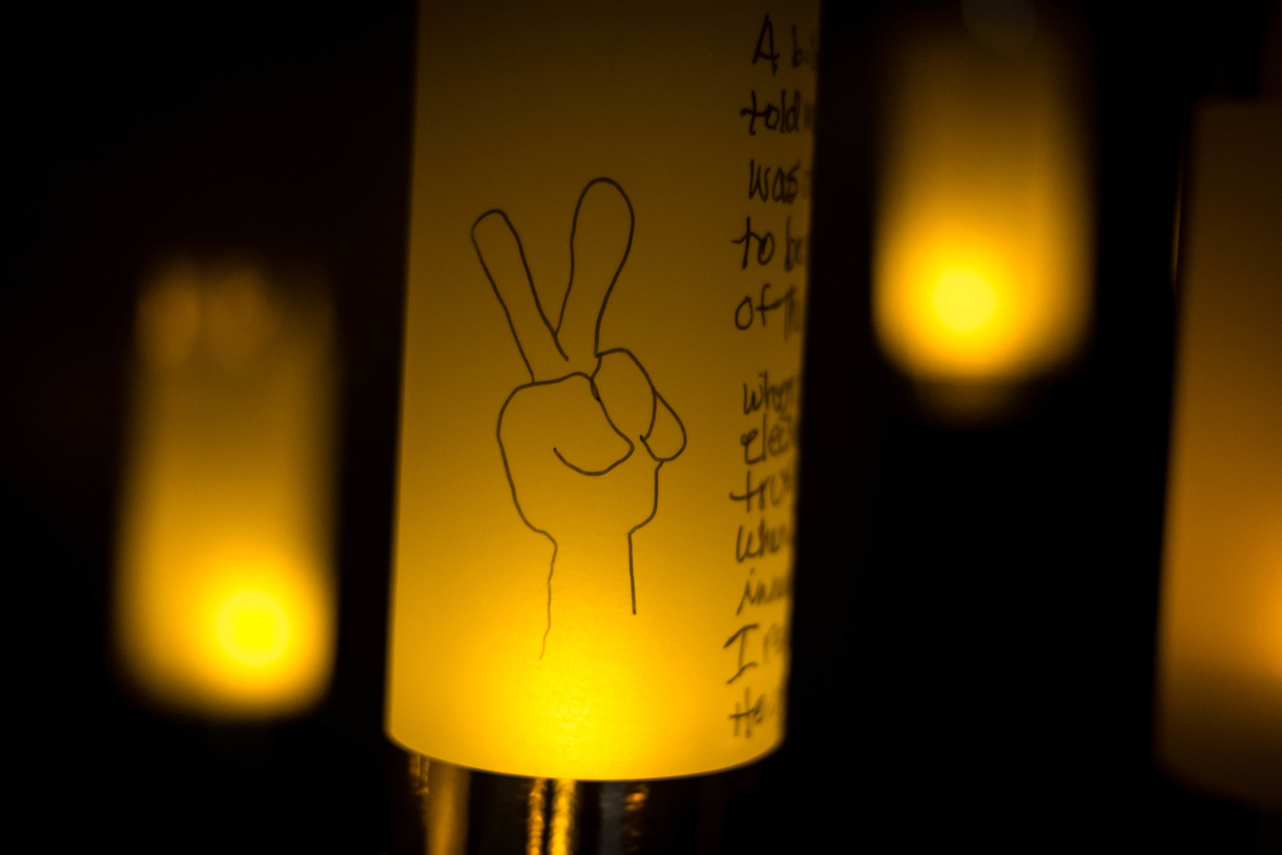 Lanterns for Peace at FiveMyles Gallery