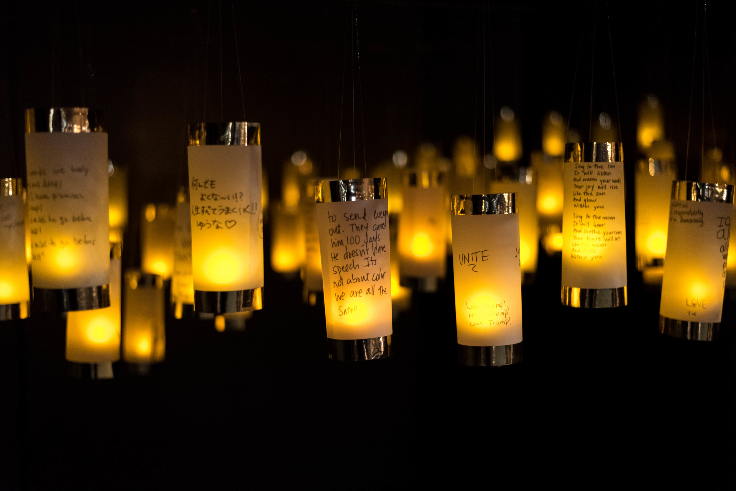 Lanterns for Peace at Five Myles Gallery