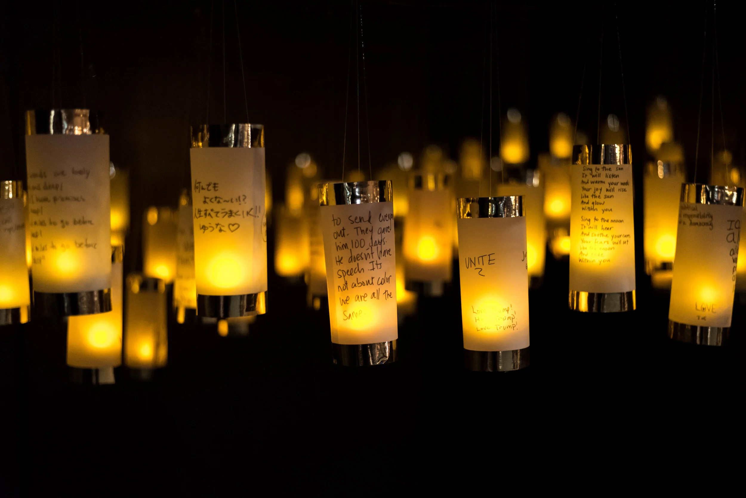 Lanterns for Peace at Five Myles Gallery