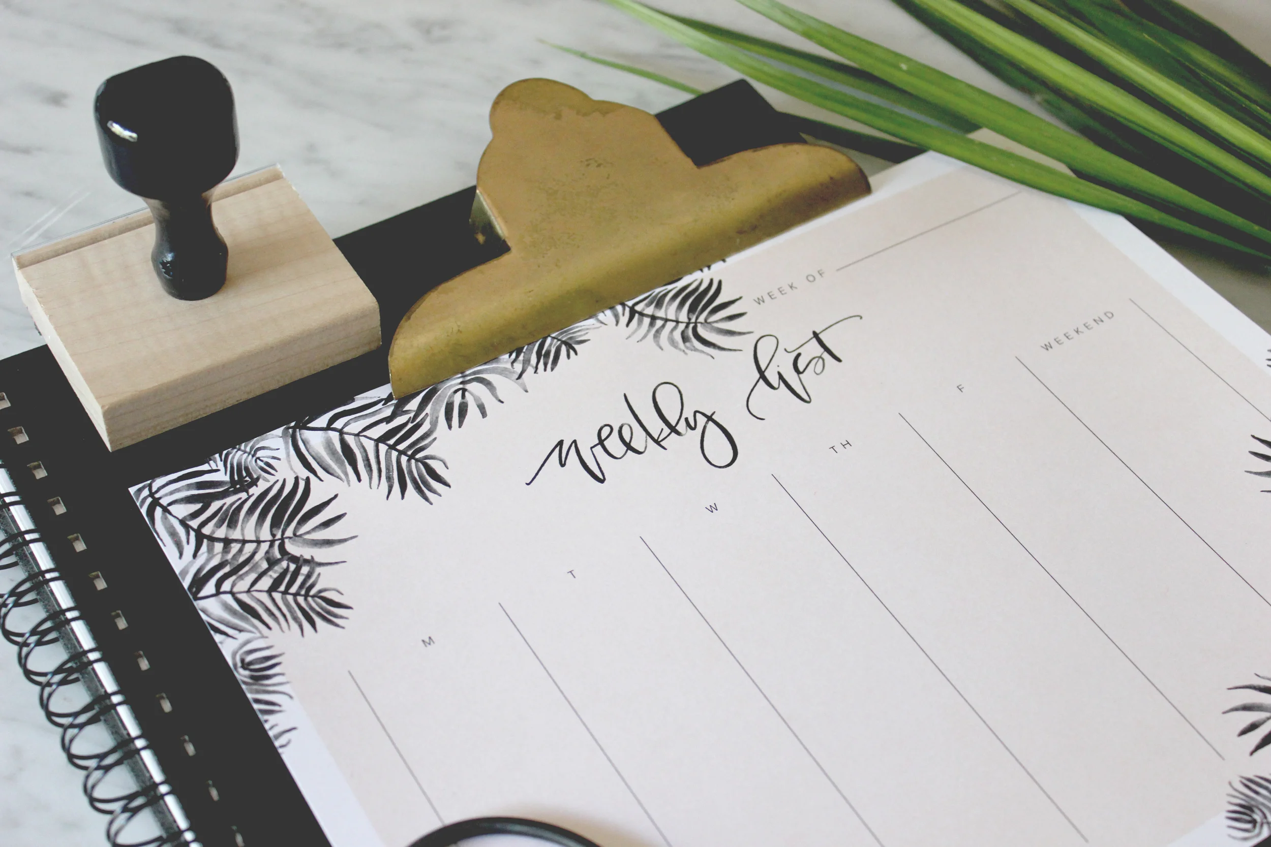 Weekly Calendar Printable || Organization