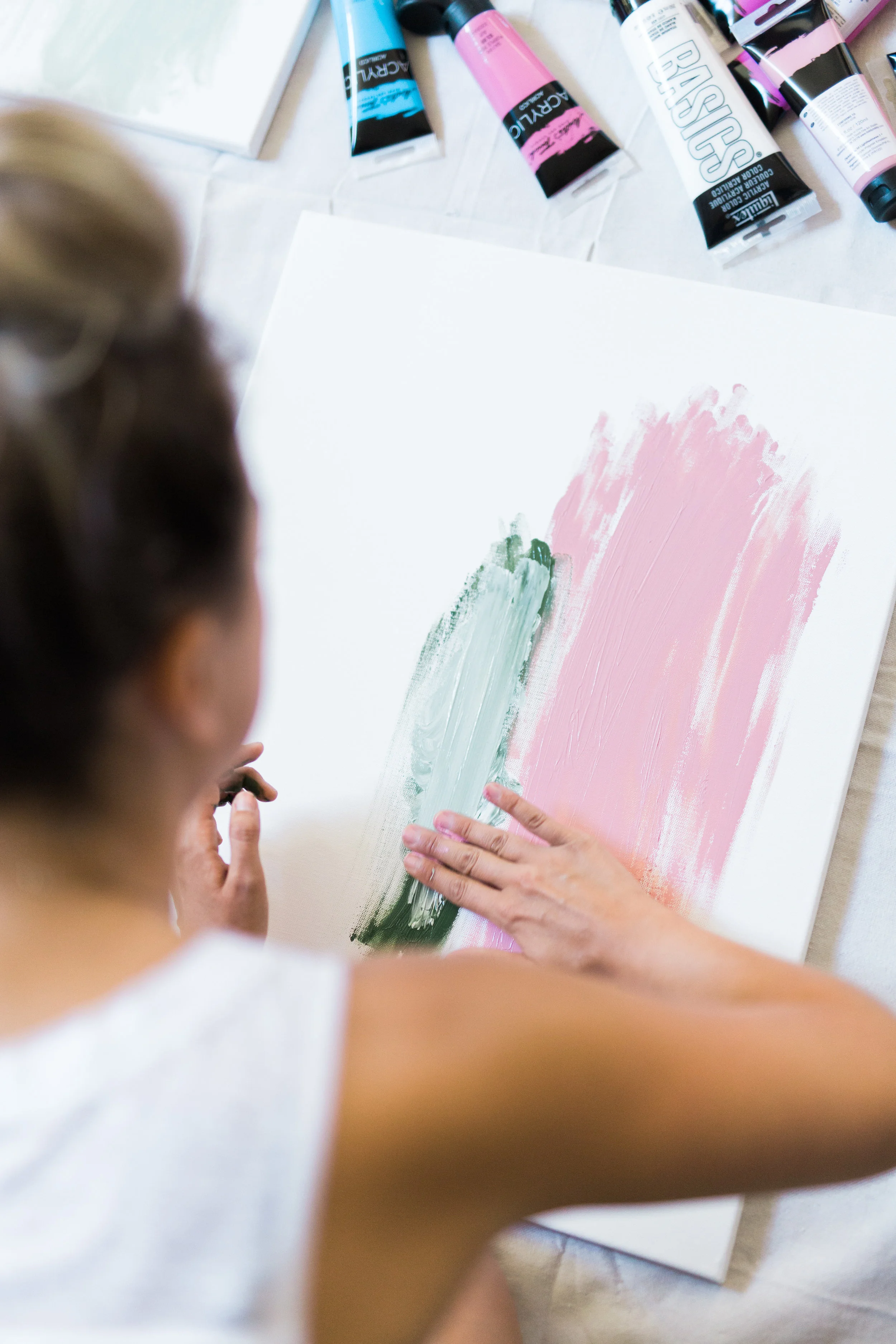 How To Host A Girls Night In Painting Party Lauren Saylor Stationery Interiors Design