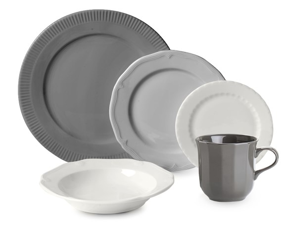 Grey Dinner Plate