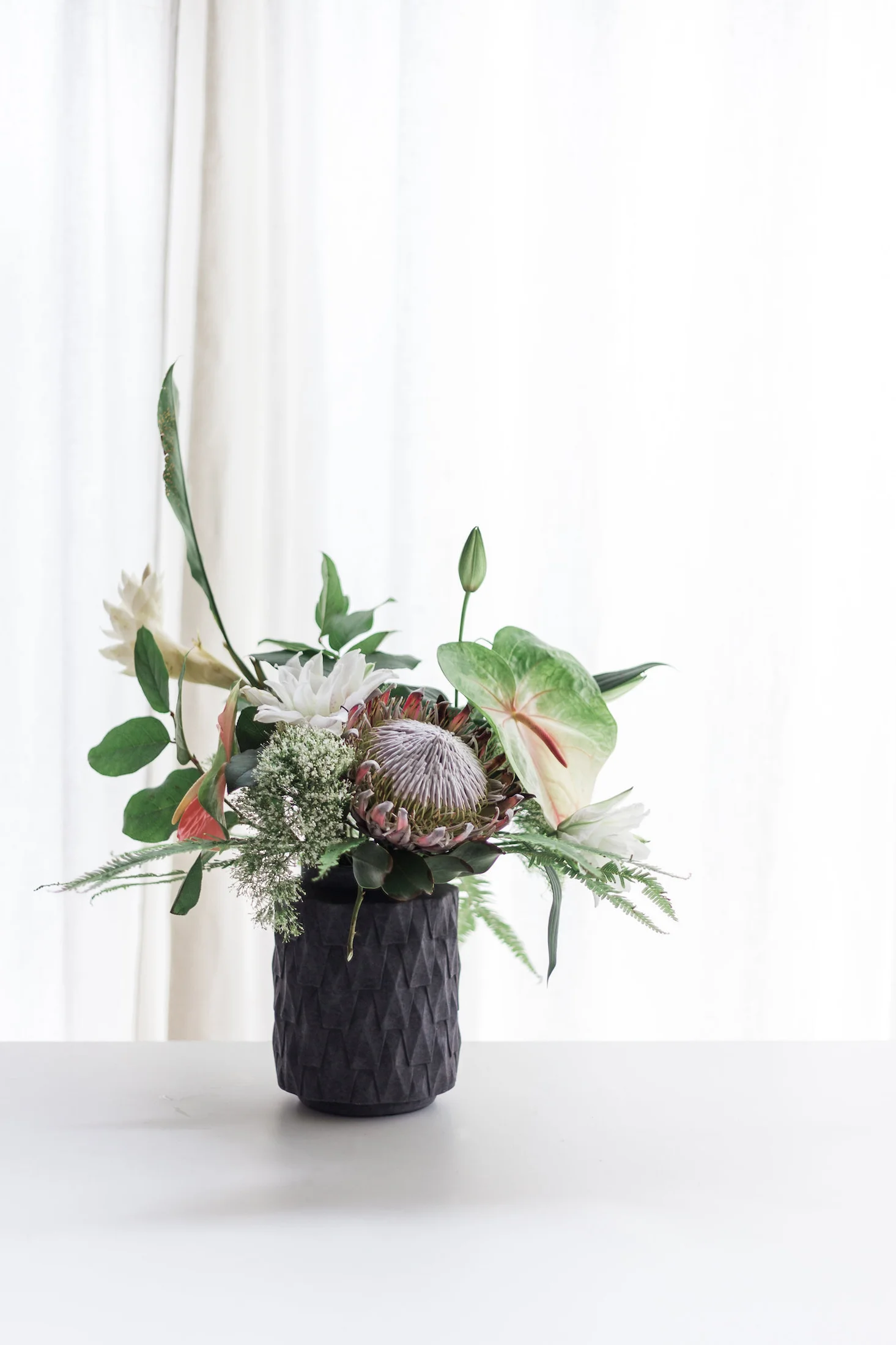 A Tropical Flower Arrangement Tips For Making Your Own Lauren Saylor Stationery Interiors Design