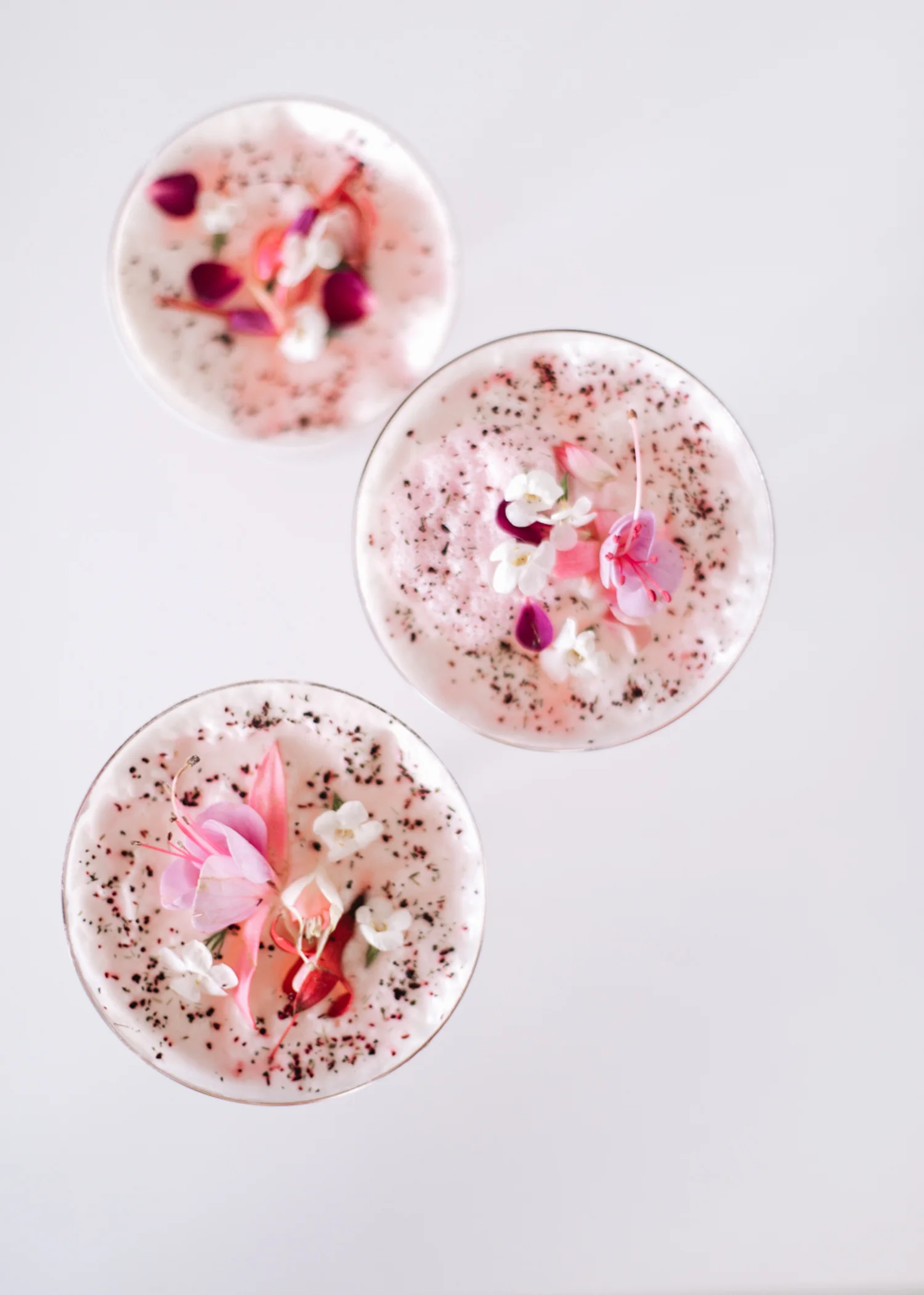 Lavender, Rosewater, and Hibiscus Spritz Cocktail