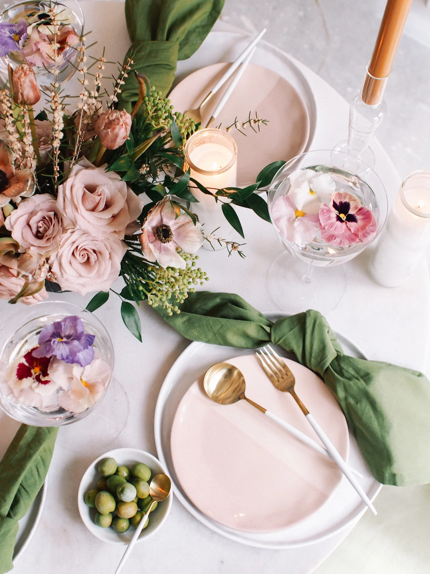 Floral Spring Dinner Party |  | Creative Tabletop Ideas