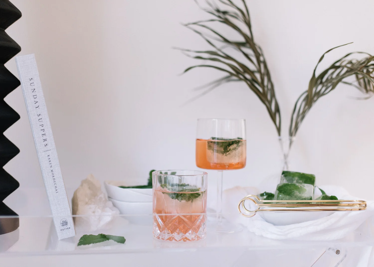 DIY: Mint Ice Cubes || Perfect for Summer Cocktails