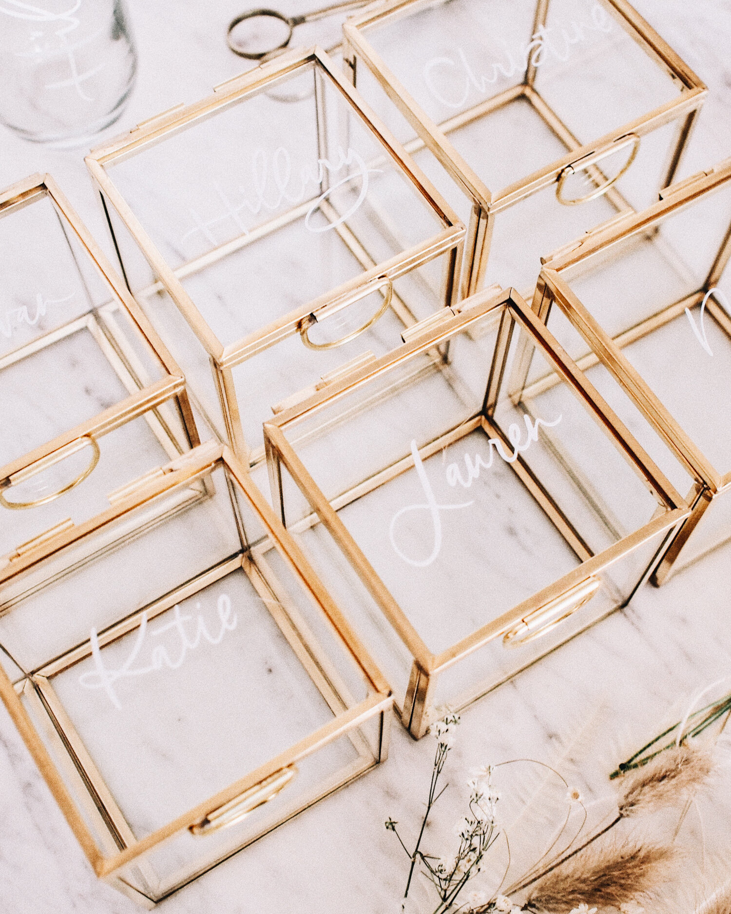 Customized Glass and Gold Jewelry Boxes — Lauren Saylor Interiors + Design