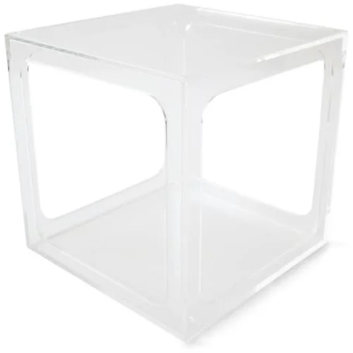 Papa Perspex Side Table Shape A Closed Corners Specified Store