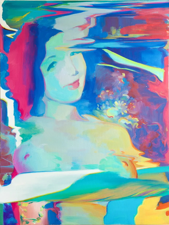 Sarugakucho#2 40 x 30 in. oil on cotton