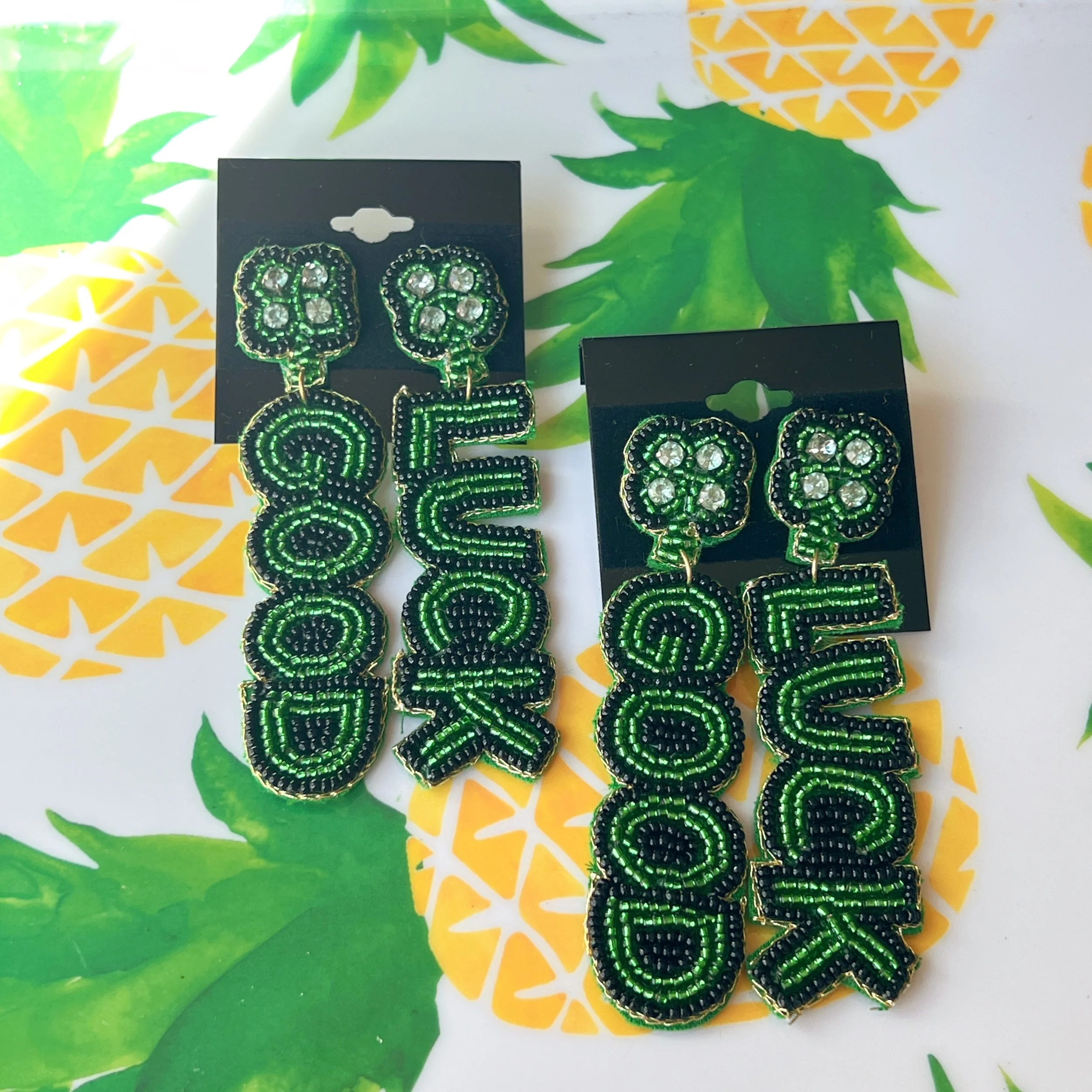 “GOOD LUCK” Earrings