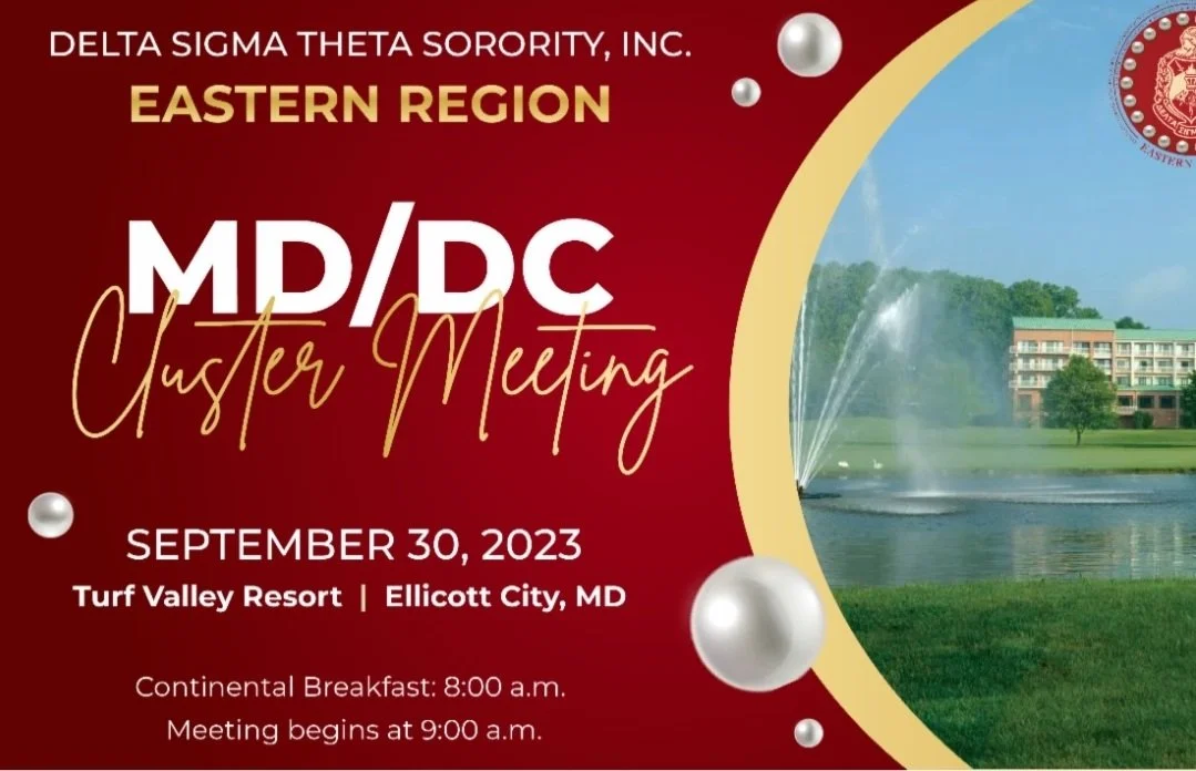 Eastern Region MD/DC Cluster Meeting