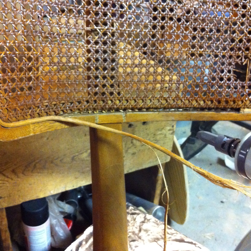 Spline removal after steaming.