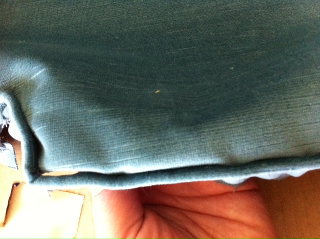 What the piping will look like all sewn in place!!