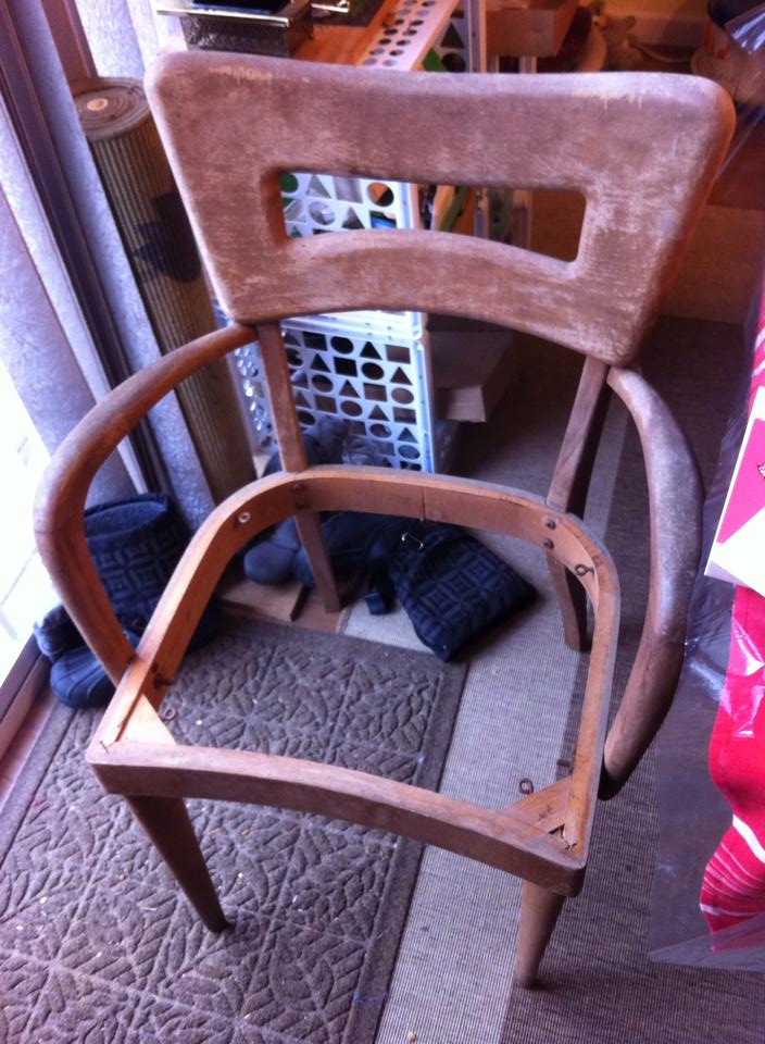 My only dogbone arm chair before.....yuck.