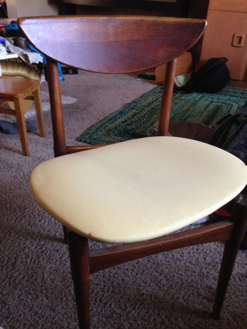 Naked chair...down to the foam!