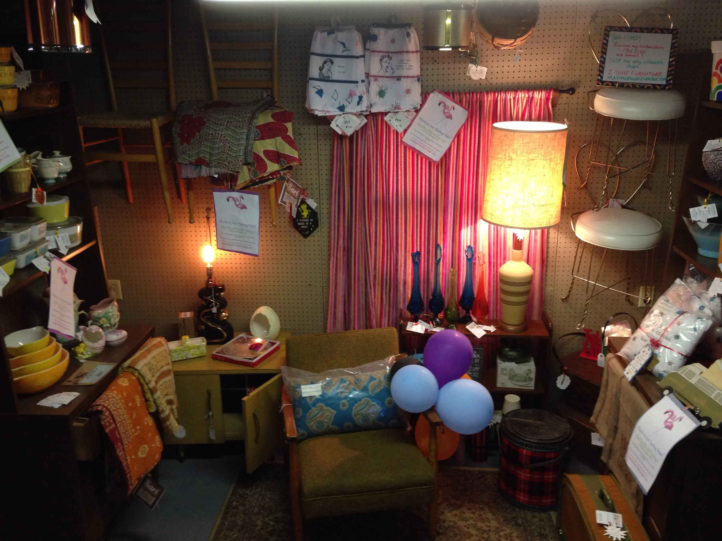 The latest rearrangement! Sold the Herman Miller Eames Chairs this week and they are en route to San Bernardino! 