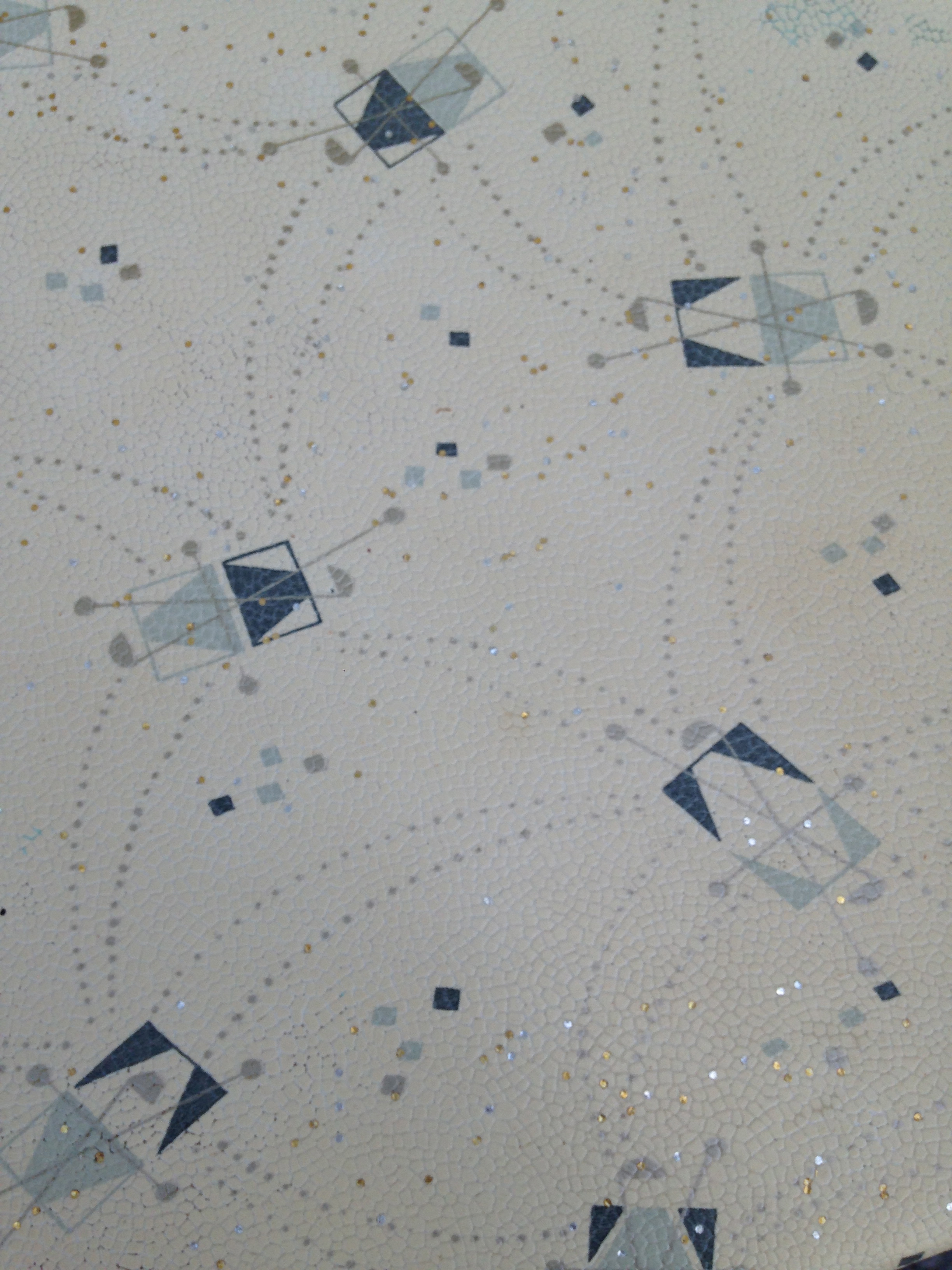 LOVE LOVE LOVE!!!!! <3 <3 <3 Close up of this awesome pattern! Dark blue, light blue, grey, metallic gold and silver. It is fabulous!