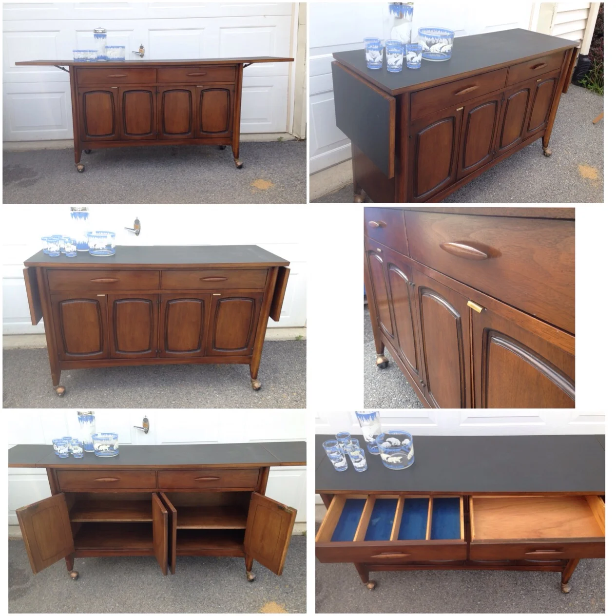 Features drop leaves! A real awesome piece! Now on display at the Fleetwood Antique Mall! Route 222 just south of Kutztown, PA