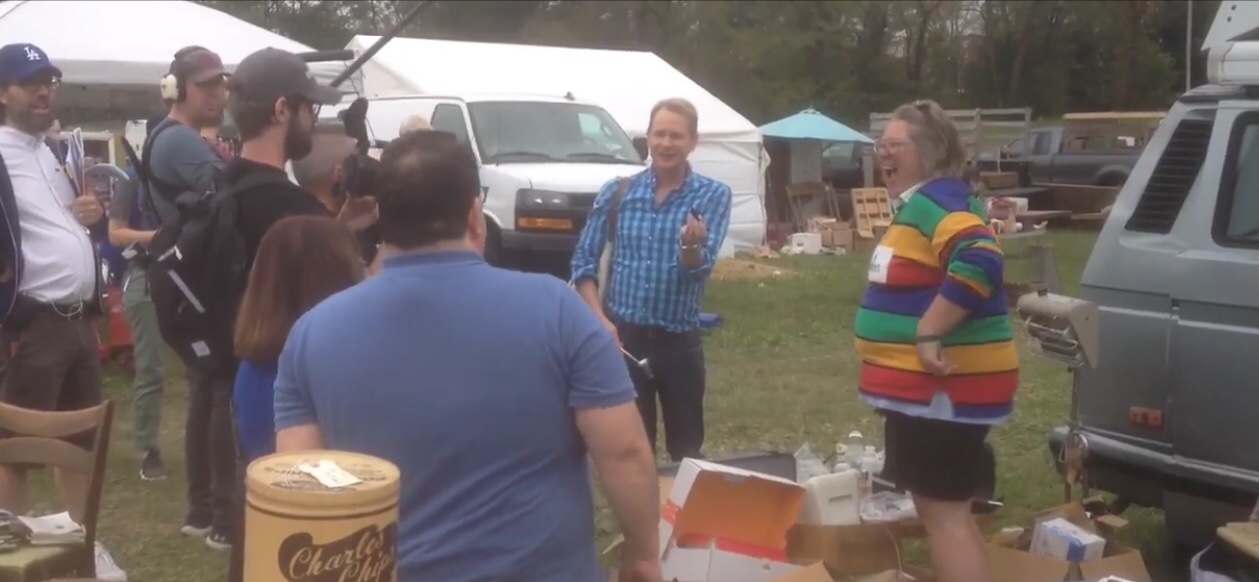 The doctor is In the blue shirt. Carson holding the anal dilator. I believe that is the technical term as well. Ha.